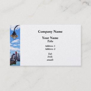 Manhattan NY - Skyline von Liberty State Park Visitenkarte