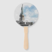 Manhattan Nyc Liberty Statue Fächer (Rückseite)