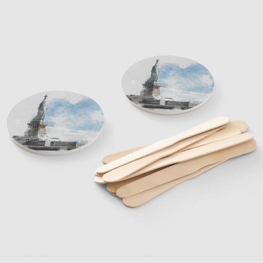 Manhattan Nyc Liberty Statue Fächer (Non-assembled)