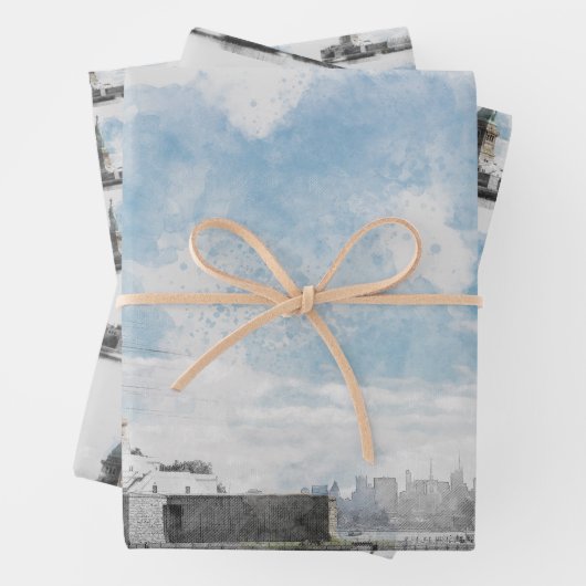 Manhattan Nyc Liberty Statue Geschenkpapier Set (Beispiel)