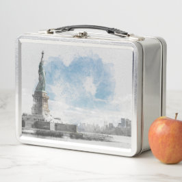 Manhattan Nyc Liberty Statue Metall Brotdose