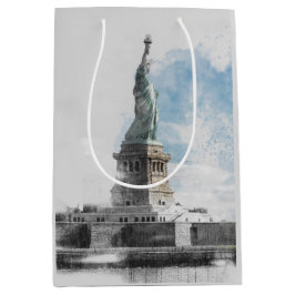 Manhattan Nyc Liberty Statue Mittlere Geschenktüte