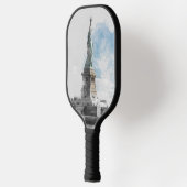 Manhattan Nyc Liberty Statue Pickleball Schläger (Links)