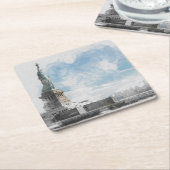 Manhattan Nyc Liberty Statue Rechteckiger Pappuntersetzer (angewinkelt)