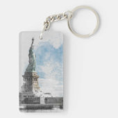 Manhattan Nyc Liberty Statue Schlüsselanhänger (Rückseite)