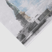 Manhattan Nyc Liberty Statue Seidenpapier (Ausschnitt)