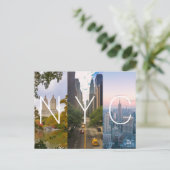 Manhattan NYC New York Postkarte (Stehend Vorderseite)