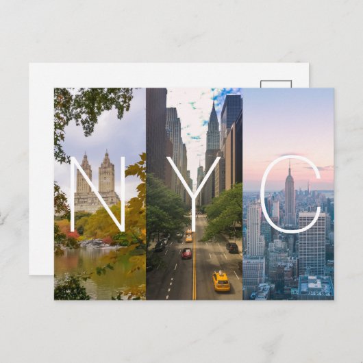 Manhattan NYC New York Postkarte (Vorne/Hinten)