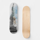 Manhattan NYC Skateboard mit Freiheitsstatue (Vorderseite)