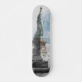 Manhattan NYC Skateboard mit Freiheitsstatue (Vorne)