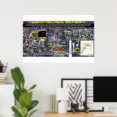 Manhattan Orion Muster 2 Poster (Heimbüro)