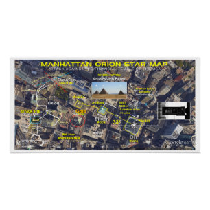 Manhattan Orion Star Map Poster