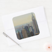 Manhattan Panorama 2012 Quadratischer Aufkleber (Umschlag)