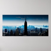 Manhattan Panorama mit dem Empire State Gebäude Poster (Vorne)