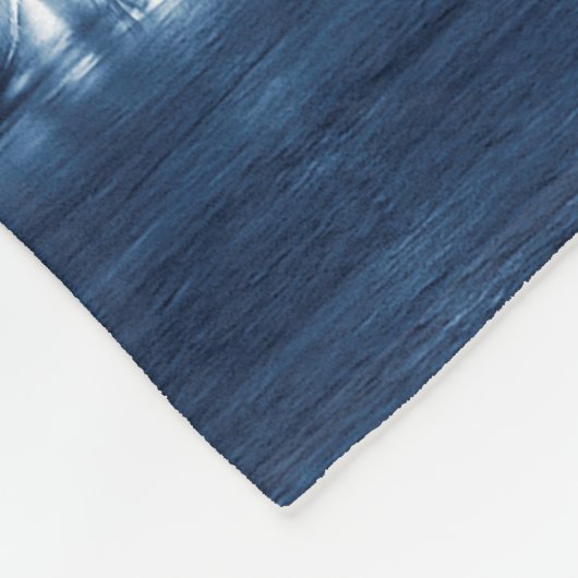 Manhattan Panoramasicht Night Skyline Fleecedecke (Ecke)