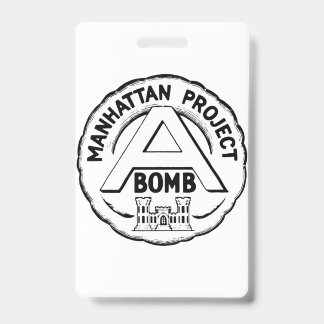 Manhattan Project Abzeichen Ausweis