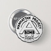 Manhattan Project Abzeichen Button (Vorne & Hinten)