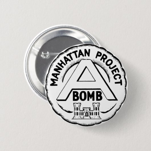 Manhattan Project Abzeichen Button (Vorne & Hinten)