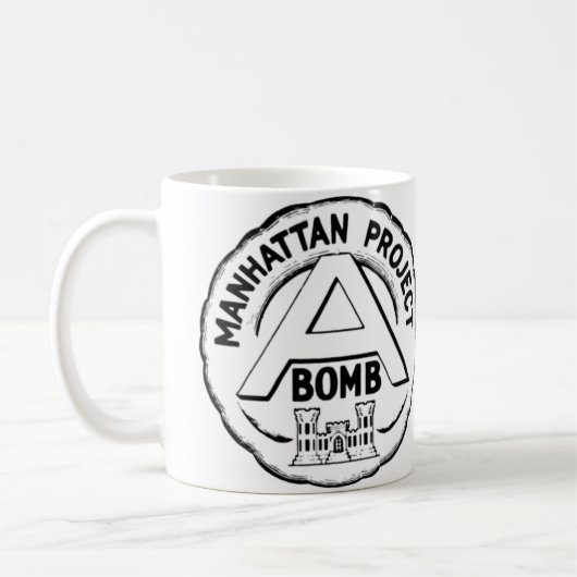 Manhattan Project Abzeichen Kaffeetasse (Links)