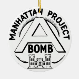 Manhattan Project Abzeichen Keramik Ornament
