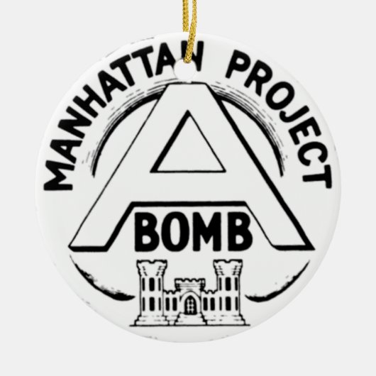 Manhattan Project Abzeichen Keramik Ornament (Vorne)