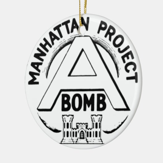 Manhattan Project Abzeichen Keramik Ornament (Links)