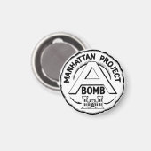 Manhattan Project Abzeichen Magnet (Vorderseite/Rückseite)