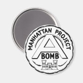 Manhattan Project Abzeichen Magnet (Vorderseite/Rückseite)