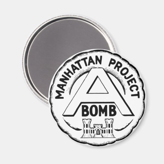Manhattan Project Abzeichen Magnet (Vorderseite/Rückseite)