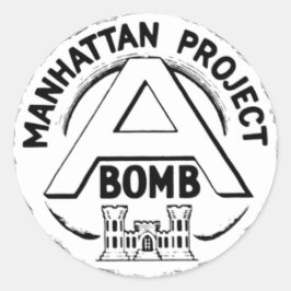 Manhattan Project Abzeichen Runder Aufkleber