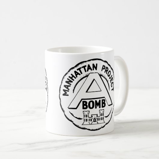 Manhattan Project Los Alamos, Nuclear WW2 Kaffeetasse (VorderseiteRechts)