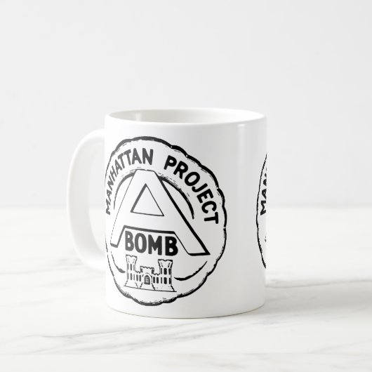 Manhattan Project Los Alamos, Nuclear WW2 Kaffeetasse (Vorderseite Links)