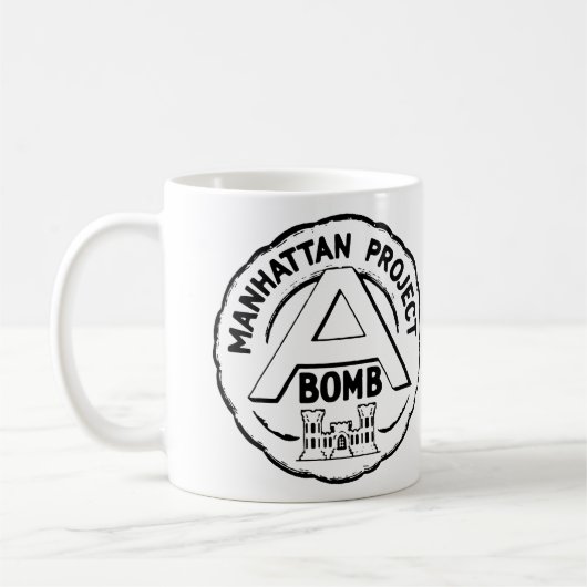 Manhattan Project Los Alamos, Nuclear WW2 Kaffeetasse (Links)