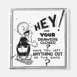 Manhattan Project Secrecy Warnng Magnet