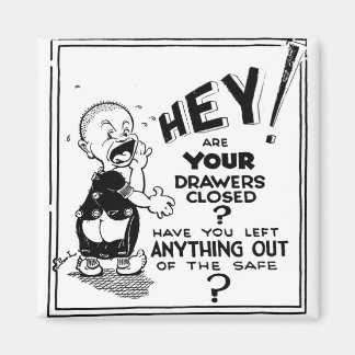Manhattan Project Secrecy Warnng Magnet