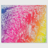 Manhattan Regenbogen Geschenkpapier (Flach)
