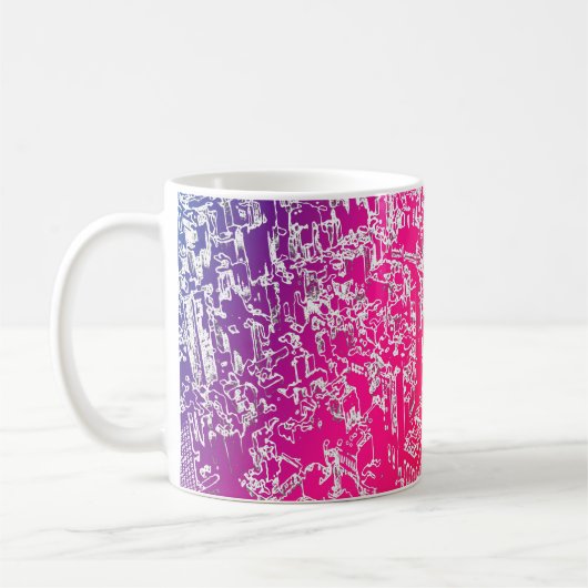 Manhattan Regenbogen Kaffeetasse (Links)