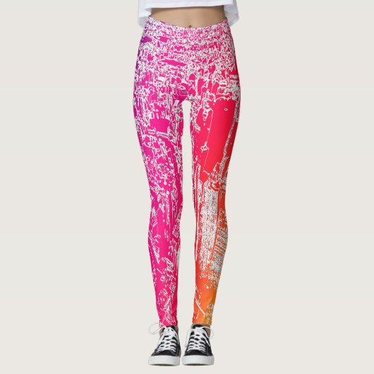 Manhattan Regenbogen Leggings (Vorderseite)