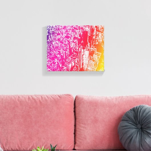 Manhattan Regenbogen Leinwanddruck (Insitu (Wohnzimmer))