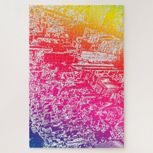 Manhattan-Regenbogen Puzzle (Vertikal)