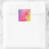 Manhattan Regenbogen Quadratischer Aufkleber (Tasche)