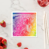 Manhattan Regenbogen Serviette (Beispiel)