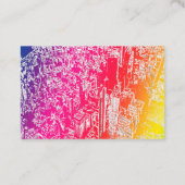 Manhattan Regenbogen Visitenkarte (Rückseite)