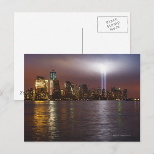 Manhattan-Skyline 2 Postkarte (Vorne/Hinten)