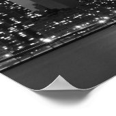 Manhattan Skyline bei Nacht Poster (Ecke)