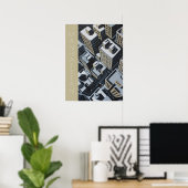 Manhattan-Skyline-Blöcke Poster (Heimbüro)