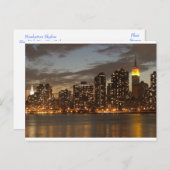 Manhattan Skyline, New York City, New York, USA Postkarte (Vorne/Hinten)