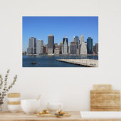 Manhattan Skyline, New York City Poster (Küche)