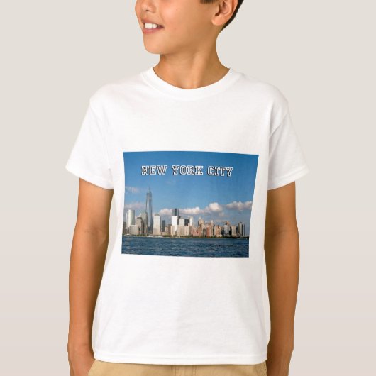 Manhattan Skyline New York City USA T-Shirt (Vorderseite)