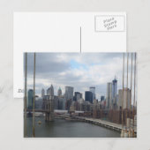 Manhattan Skyline New York Postkarte (Vorne/Hinten)